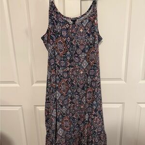 Torrid Multicolor Geometric Maxi Dress